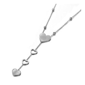 Colar Corações Caídos em Aço - REF1593 - PIME.pt