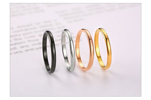 Aliança Preta Fina (2mm) em Aço para Casamento, Namoro ou Compromisso - REF0001614 - PIME.pt