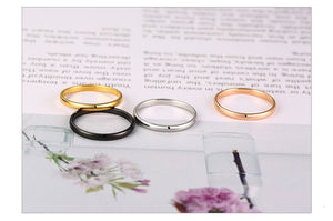 Aliança Preta Fina (2mm) em Aço para Casamento, Namoro ou Compromisso - REF0001614 - PIME.pt