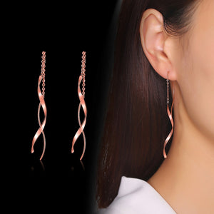 Brincos Fitas Suspensas em Aço - REF1176 - PIME.pt