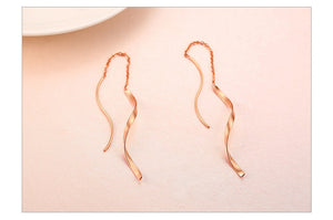 Brincos Fitas Suspensas em Aço - REF1176 - PIME.pt