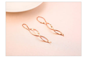 Brincos Fitas Suspensas em Aço - REF1176 - PIME.pt