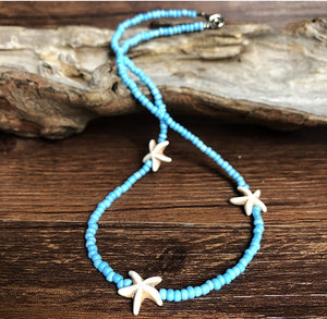 Colar de Missangas com Estrelas do Mar - REF1406 - PIME.pt