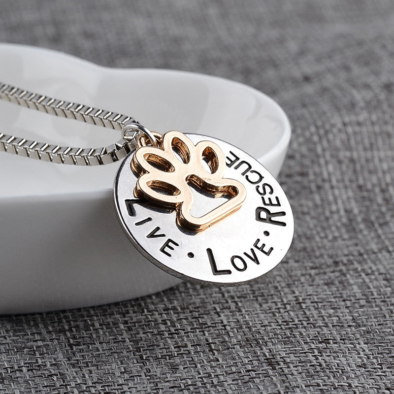 Colar Live Love Rescue (Amor pelos animais) - REF1407 - PIME.pt