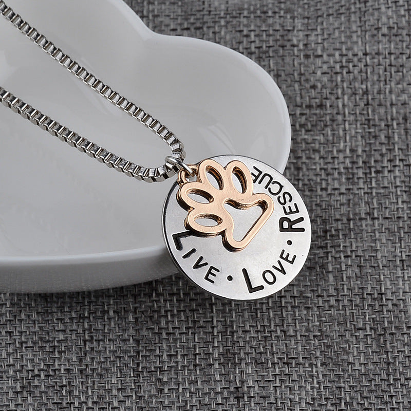 Colar Live Love Rescue (Amor pelos animais) - REF1407 - PIME.pt