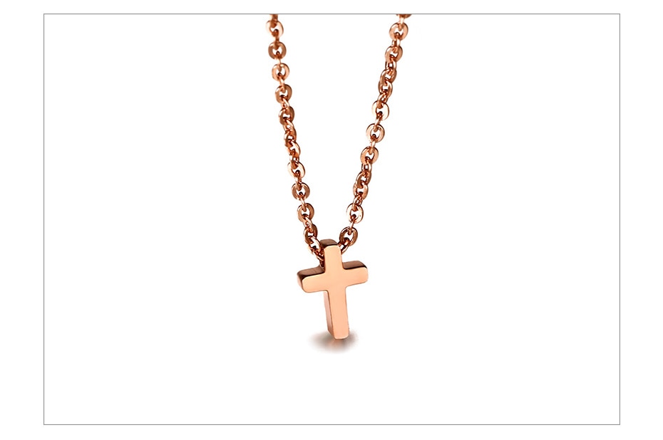 Colar Cruz Simples em Aço - REF1549 - PIME.pt