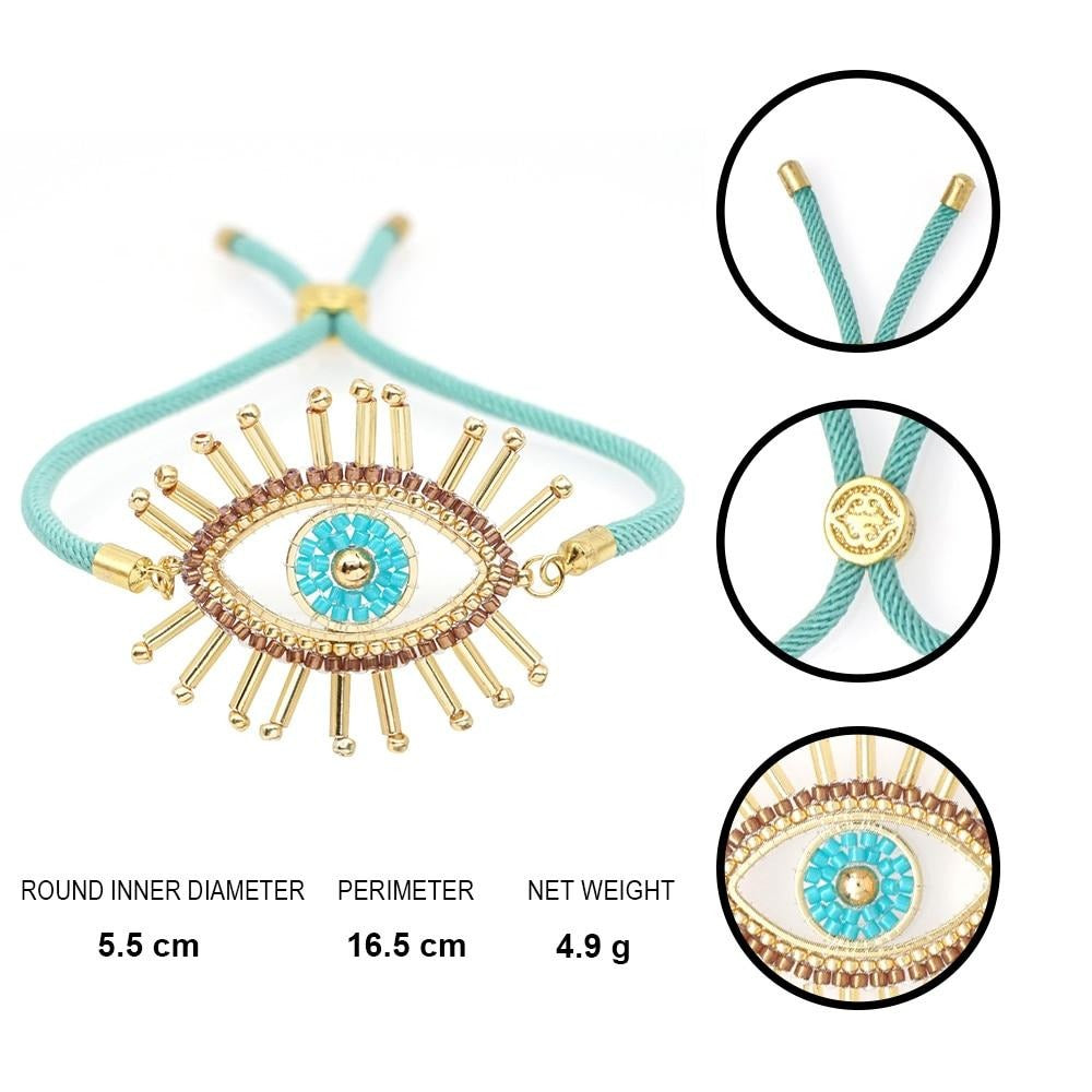 Pulseira Ajustável Olho Azul - REF1525 - PIME.pt