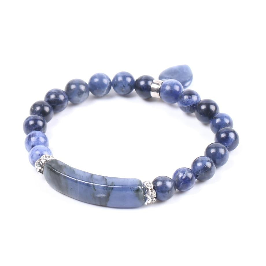 Pulseira com Pedras Naturais Sodalite - REF1159