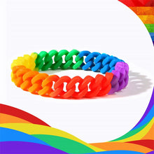 Carregar imagem no visualizador da galeria, Pulseira O Amor É Para Todos em Silicone - REF1394 - PIME.pt