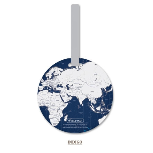 Etiqueta para Mala de Viagem - Mapa Mundo - REF1376 - PIME.pt