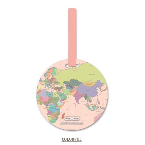 Etiqueta para Mala de Viagem - Mapa Mundo - REF1376 - PIME.pt