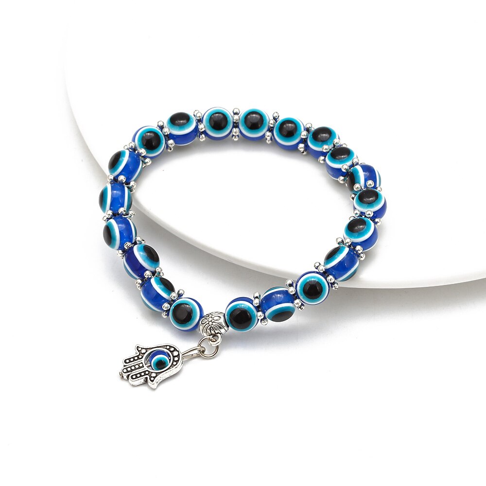 Pulseira Olho Turco com Mão de Fátima (Protecção) - REF1608 - PIME.pt