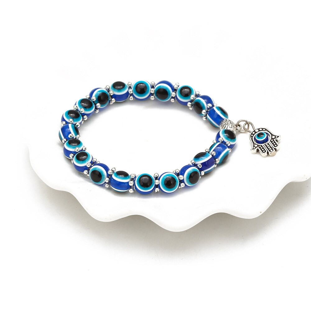 Pulseira Olho Turco com Mão de Fátima (Protecção) - REF1608 - PIME.pt