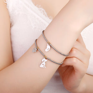 Pulseira com Amuleto - Cão e Patinha - REF1359 - PIME.pt