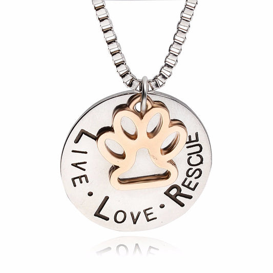 Colar Live Love Rescue (Amor pelos animais) - REF1407 - PIME.pt