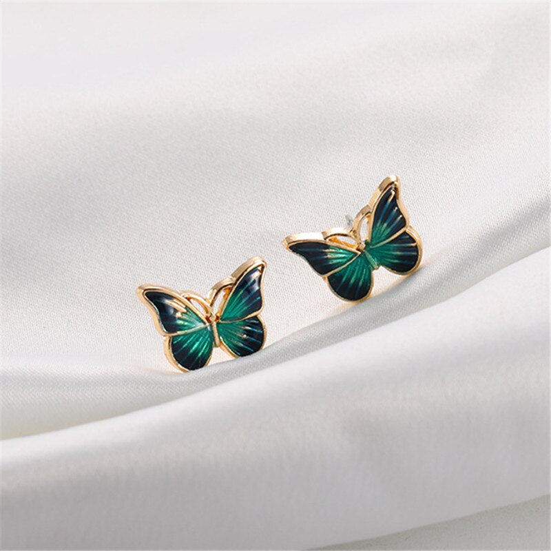 Brincos Borboletas Verdes - REF1597 - PIME.pt