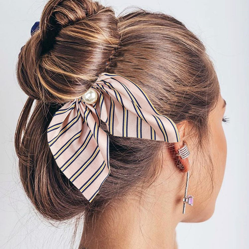 Elástico para o Cabelo - Riscas com Pérola - REF1373 - PIME.pt
