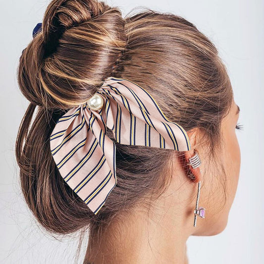 Elástico para o Cabelo - Riscas com Pérola - REF1373 - PIME.pt