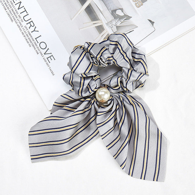 Elástico para o Cabelo - Riscas com Pérola - REF1373 - PIME.pt