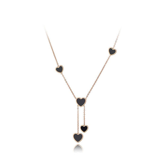 Colar Corações em Aço - REF1592 - PIME.pt