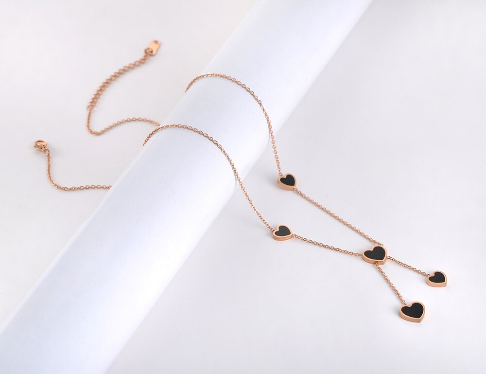 Colar Corações em Aço - REF1592 - PIME.pt