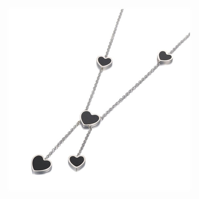 Colar Corações em Aço - REF1592 - PIME.pt