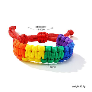 Pulseira Ajustável Arco-Íris (Love is Love) - REF1390 - PIME.pt