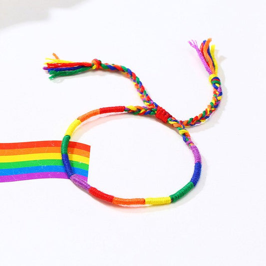 Pulseira Ajustável Arco-Íris (Love is Love) - REF1391 - PIME.pt