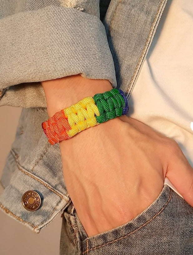 Pulseira Ajustável Arco-Íris (Love is Love) - REF1390 - PIME.pt