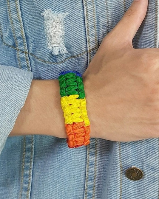 Pulseira Ajustável Arco-Íris (Love is Love) - REF1390 - PIME.pt