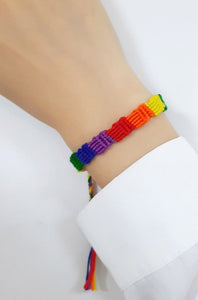 Pulseira Ajustável Arco-Íris (Love is Love) - REF1393 - PIME.pt