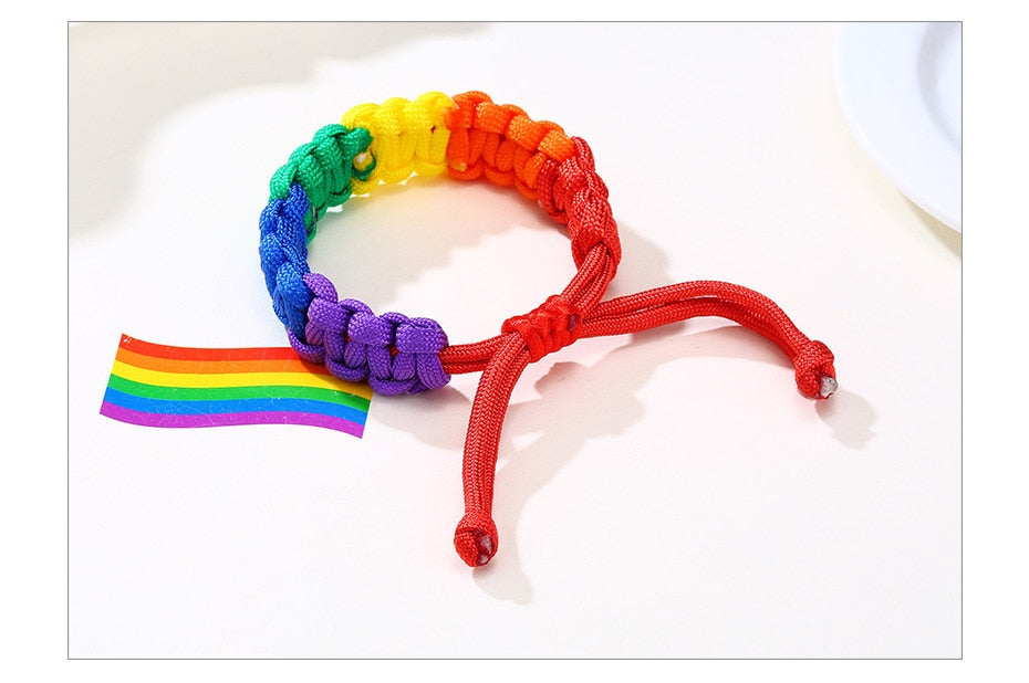 Pulseira Ajustável Arco-Íris (Love is Love) - REF1390 - PIME.pt