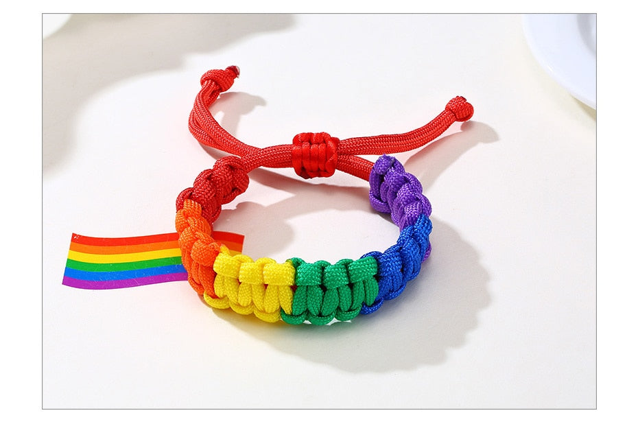 Pulseira Ajustável Arco-Íris (Love is Love) - REF1390 - PIME.pt