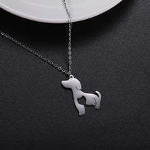 Carregar imagem no visualizador da galeria, Colar Cão e Gato (Família) - em Aço - REF1411 - PIME.pt