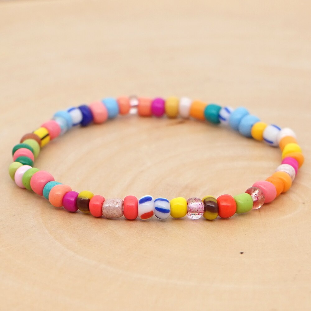 Pulseira Pequenas Pedras Coloridas - REF1513 - PIME.pt