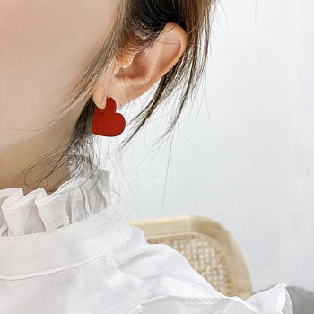 Brincos Coração Vermelho - Love - REF1594 - PIME.pt