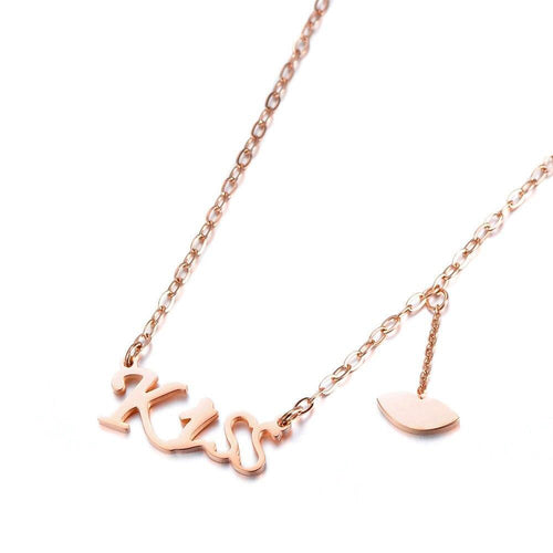 Colar Kiss (Beijo) em Aço - REF1584 - PIME.pt