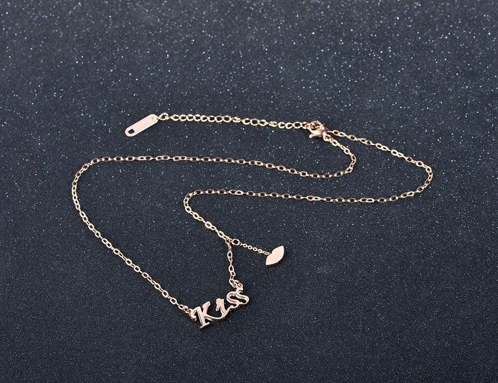 Colar Kiss (Beijo) em Aço - REF1584 - PIME.pt