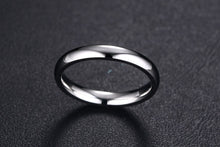 Carregar imagem no visualizador da galeria, Aliança Prateada (3mm) em Aço para Casamento, Namoro ou Compromisso - REF1012