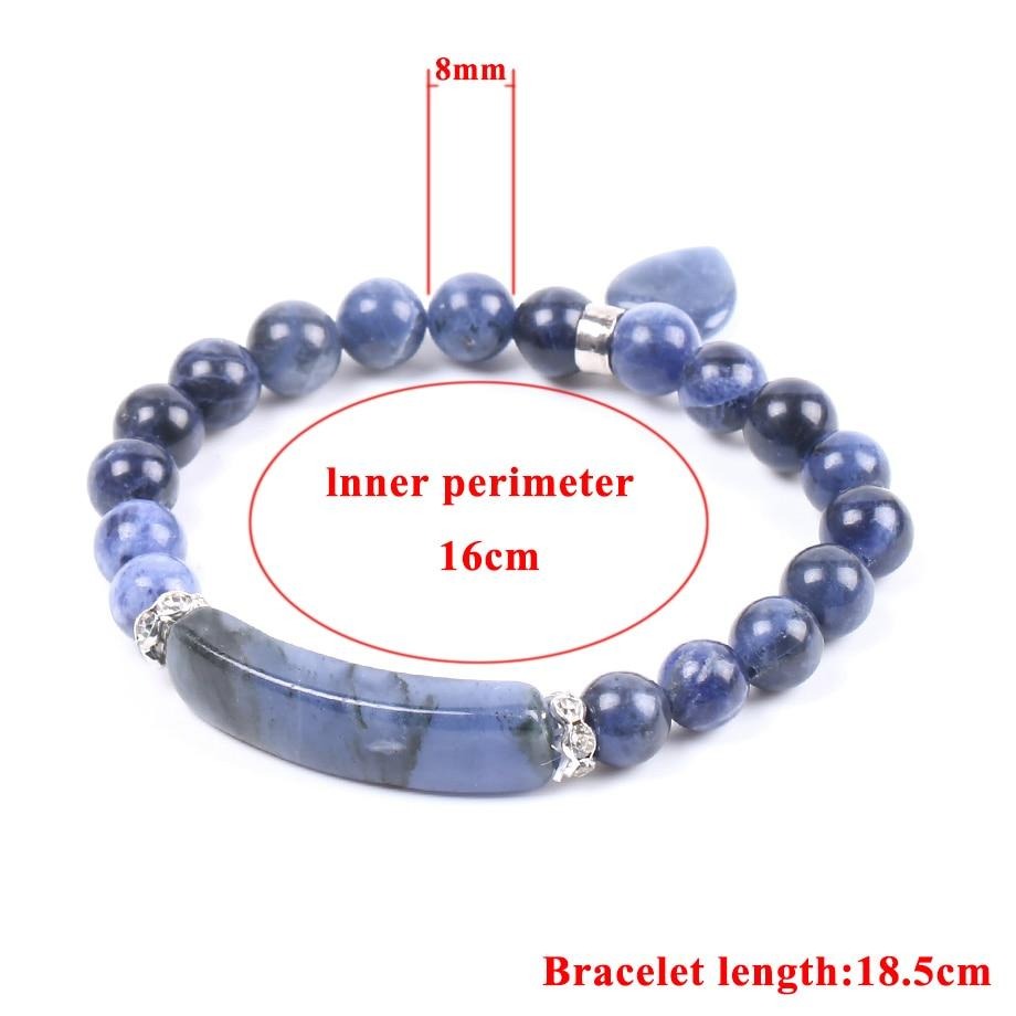 Pulseira com Pedras Naturais Sodalite - REF1159
