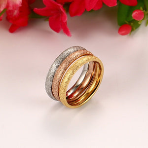 Três Anéis - Três Cores - em Aço - REF1149 - PIME.pt