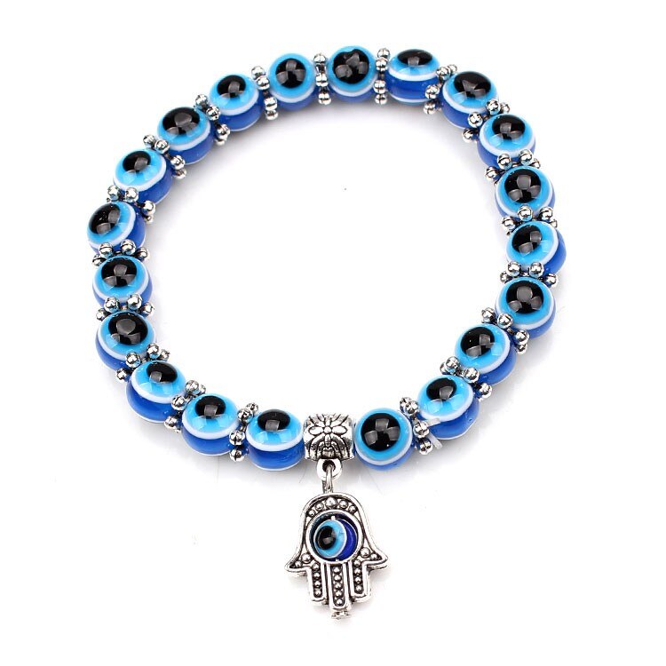 Pulseira Olho Turco com Mão de Fátima (Protecção) - REF1608 - PIME.pt