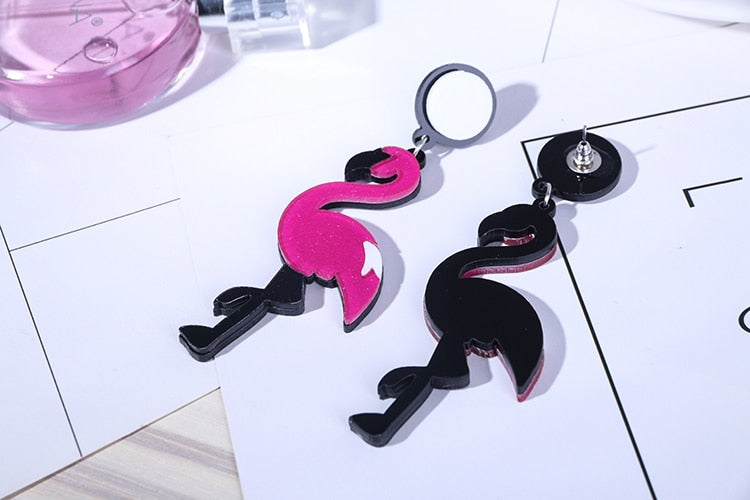 Brincos Flamingo Rosa - REF1344 - PIME.pt