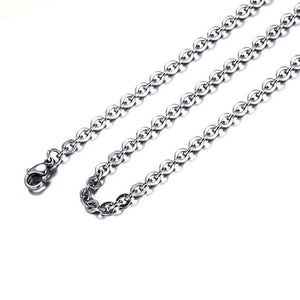 Colar para Namorados ou Casais com Duas Alianças em Aço - REF1080 - PIME.pt