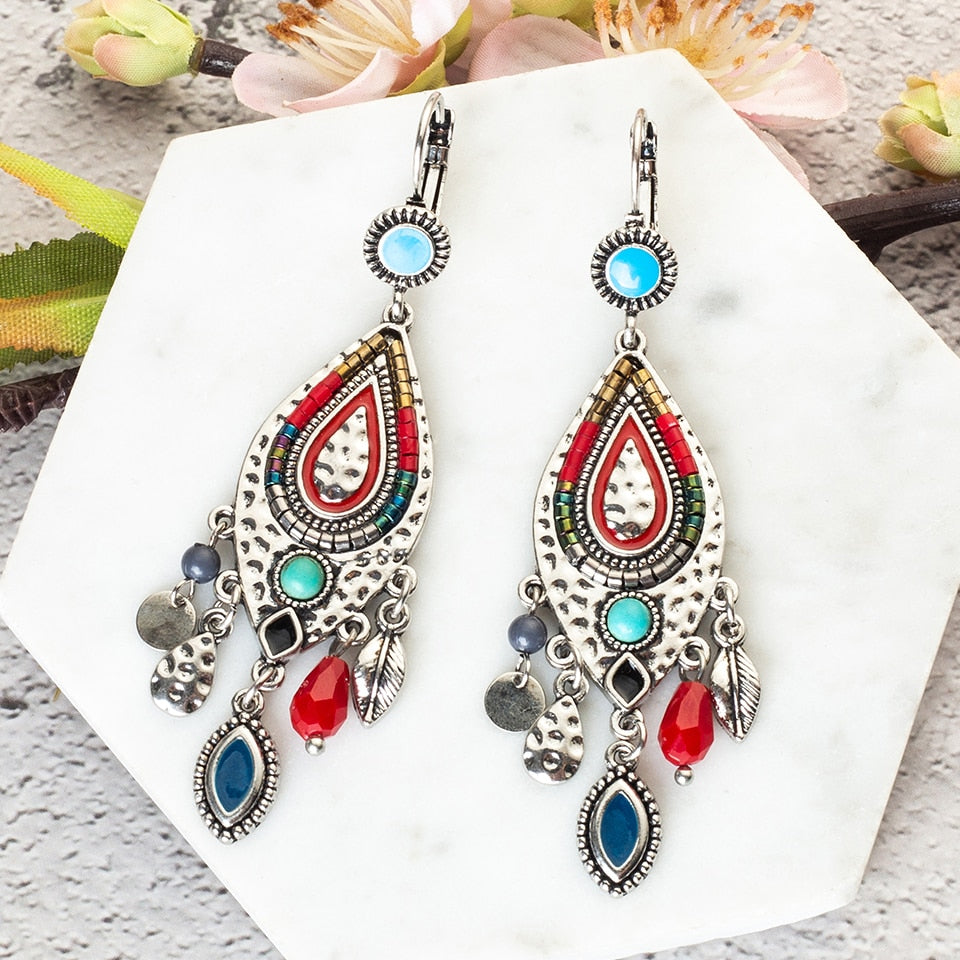 Brincos Pendentes Coloridos - REF1219 - PIME.pt
