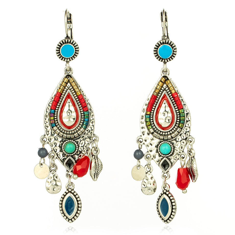 Brincos Pendentes Coloridos - REF1219 - PIME.pt