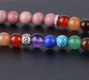 Japamala Rodonite - Símbolo do Equilíbrio Emocional - com Tassel e Pendente Árvore da Vida - REF1044 - PIME.pt