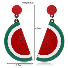 Carregar imagem no visualizador da galeria, Brincos Fruta Melancia - REF1351 - PIME.pt