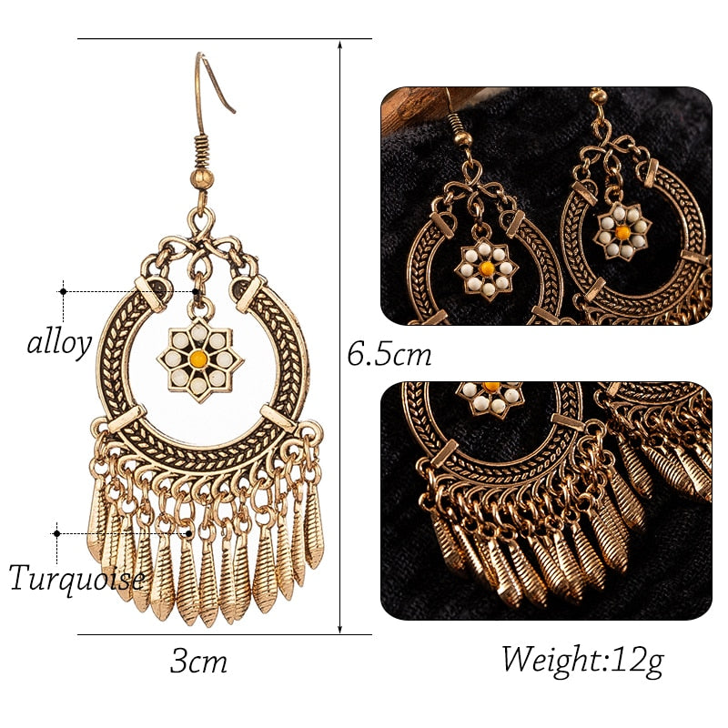 Brincos Argolas com Flor - REF1225 - PIME.pt