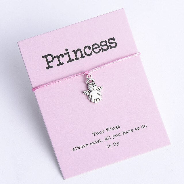 Pulseira Princesa com Anjo da Guarda - REF1060 - PIME.pt